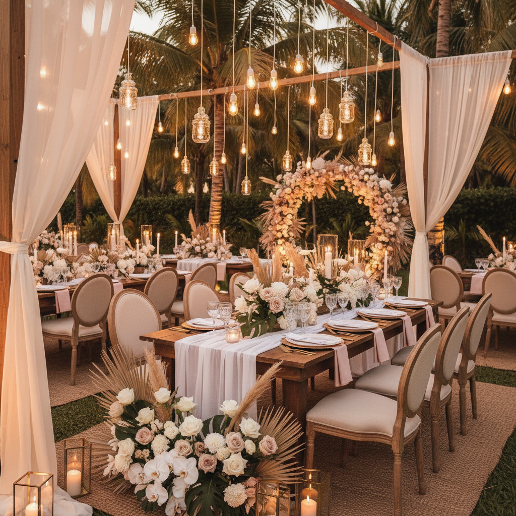 Elegancia Tropical: Claves para Decorar Eventos al Aire Libre en Santo Domingo Este